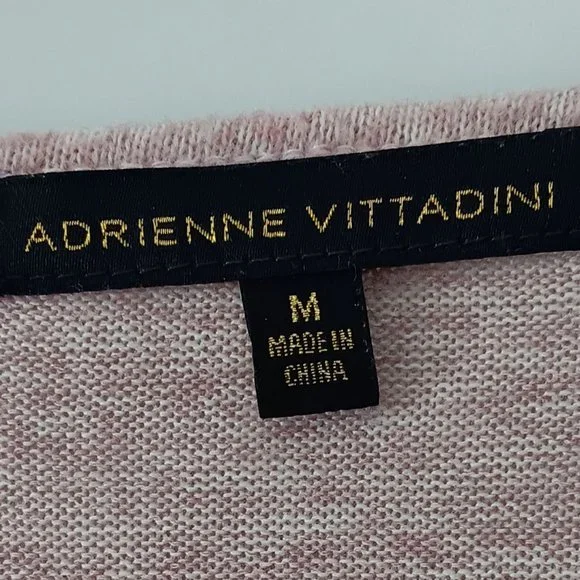 ADRIENNE VITTADINI Pink Ruffled Sweater Size M - Picture 9 of 11